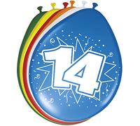 Ballons 14 Ans 30cm - 8 pièces