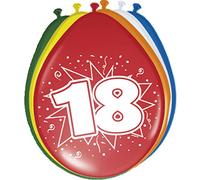 Ballons 18 Ans 30cm - 8 pièces