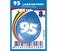 Ballons 30cm 95 Ans - 8 pièces