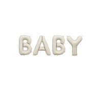 BALLONS ALUMINIUM MOT LETTRE BABY 90X35CM BEIGE
