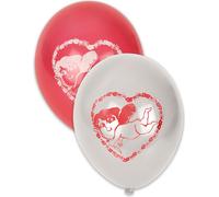 Ballons Ange d'amour Décoration Saint-Valentin 10 pièces rouge-blanc