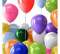 Ballons anniversaire • 50 Pièces• Fabriqué en UE • Ballons BIO Premium • 100% Latex naturel • CO2 compensé • Ballon gonflable • Ballon baudruche • ballon anniversaire multicolore