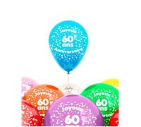 Generique - Sachet 8 Ballons 60 Ans