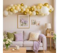 Ballons anniversaire - Kit Arc de Ballons Nude 3m, 65 Pièces avec Accessoires DIY Idéal pour Décoration Anniversaire, Mariage, Baby Shower, Fête, Diplôme - ABC