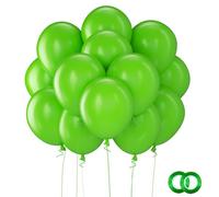 Ballons Anniversaire Verts, 110 Pièces Ballon Helium Verts Mat, 12 Pouces Latex Ballons Pour Décoration Fête, Mariage, Baby Shower