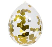 Ballons avec Confettis Dorés 30cm - 4 pièces