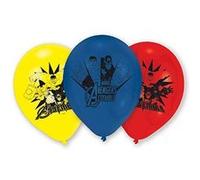 Amscan Ballons Avengers 23 cm, 6 pièces, Jaune/Bleu/Rouge
