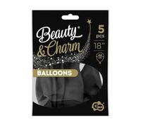 Ballons Beauté&Charm Pastel Noir 5pcs