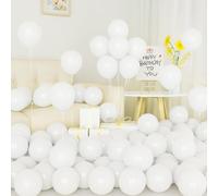 Ballons Blanc,50 Pièces Ballons Blanc En Latex 5 Pouces Petits Mini Ballon Blanc Avec Ruban Pour Femmes Garçons Filles Fête D'anniversaire Célébration Mariage Pique-Nique Douche De Mariée Décoration