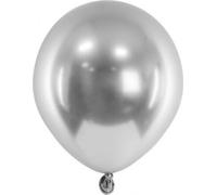 Ballons brillants 12 cm, argent (1 paquet / 50 pièces)