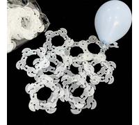 Ballons Clip WISIRENT, 100 Pièces Supports de ballons en Forme de Fleur Clips pour Arche de Ballons, Clips de Ballon pour La Décoration d'Un Anniversaire, d'Un Mariage Ou d'Une Fête