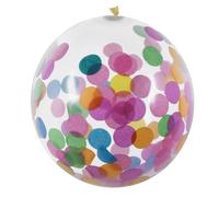 ballons confetti 5 pièces 30 cm multicolore
