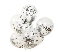 Ballons Confettis Dorés,Ballons Latex Confettis Dorés,100 pièces ballons confettis en latex ballon de fête - Ballon à paillettes multicolore Transparent avec décoration de fête en papier