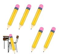 Ballons Crayon,69 Cm 6 Pièces Décorations Accessoire Photo,Crayons Gonflables Géants | Pour Garçons Filles Maternelle Remise De Diplôme Fête De Bienvenue ppréciation