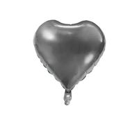 Ballons Cœur Aluminium - ABC - Lot de 10 - 45 cm - Or métallisé - Réutilisable - Gonflage air ou hélium
