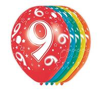 Ballons d'anniversaire 9 Ans - 5 pièces