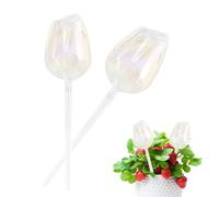 Ballons d'arrosage 2,56 x 2,56 x 2,56 x 9,45 pouces en verre de verre, boules d'alimentation, piquets d'insertion de planteur automatique 2 x pour soutenir la santé des pour la maison