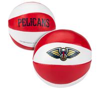 Ballons de basket Franklin Sports NBA New Orleans Pelicans - Lot de 2 mini-ballons de basket souples pour enfants placer au-dessus de la porte