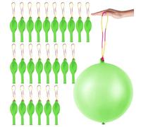 Ballons de Baudruche de Frappe avec Bandes Élastiques, 24 Pièces Punch Balloons, Haute Élasticité Ballons Perforés, Ballon Latex Grande, pour Fête d'anniversaire, Mariage, Baby Shower (C)