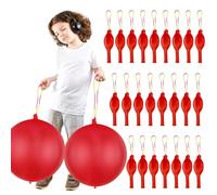 Ballons de Baudruche de Frappe avec Bandes Élastiques, 24 Pièces Punch Balloons, Haute Élasticité Ballons Perforés, Ballon Latex Grande, pour Fête d'anniversaire, Mariage, Baby Shower (A)