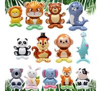 Ballons de Baudruche pour Animaux des bois, Ballons de Baudruche géants pour la Jungle Safari thème du Zoo Décorations pour Garçon fille Anniversaire Douche de bébé Renard éléphant Lion Panda