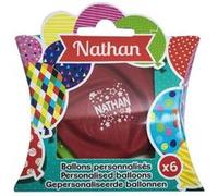 Ballons de baudruche prénom Nathan Multicolore G