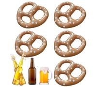 Ballons de bretzel, 5 pièces Oktoberfest Decor pour célébration festive, gonflable avec une taille et un matériau de 15 pouces, des ballons de fête pour les événements d'anniversaire Festival School
