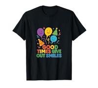 Ballons de fête Arc-en-Ciel Good Times Give Out Smiles T-Shirt