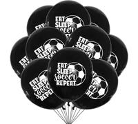 Ballons de Football à hélium en Latex, 50 pièces, 12 pouces, noir et blanc, décor fête d'anniversaire for garçon, décoration réunion sportive Pour Championnat Monde Fête(Color7)