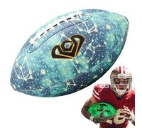 Ballons de Football Lumineux - Taille 6/9 - Ballon de Football Junior Lumineux Super adhérent - Cuir PU imperméable et éclairé - Double Lacets américains pour, Jeunes et Adultes