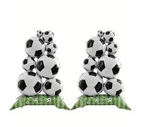 Ballons de football taille moyenne, 3 pièces, en aluminium, for décorations fête sur le thème du et célébrations la coupe monde Pour Championnat Monde Fête(Size1)