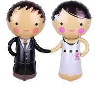 Ballons de mariage Décoration Just Married, Ballon Couple de Mariée, Hélium Ballon Mr et Mrs Décoration, Ballon en Aluminium, Decoration Mariage pour Les Fiançailles Saint-Valentin Fête