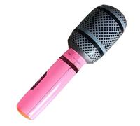 Ballons de microphone | Accessoires de musique | Fête lumineuse gonflable avec des couleurs vives pour chanter des chansons amusantes | Instruments de musique de simulation de couleurs assorties |