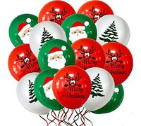 Ballons de Noël 30 pièces Ballons de Noël Décoration de Noël Décoration de fête de Noël Ballons en latex Décoration de fête de Noël Ballons à l'hélium