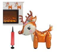 Ballons de Noël | Décoration sapin de Noël renne Père Noël | Ballons d'hiver gonflables sur pied, pour fête, anniversaire, Nouvel An, vacances d'hiver