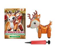 Ballons de Noël, sapin de Noël avec renne et Père Noël comme décoration, nouveaux ballons gonflables sur pied, pour fêtes, anniversaires, Nouvel An, vacances, décoration d'hiver