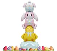 Ballons de Pâques - 148 x 71 cm - Grand ballon en forme de lapin - Décoration de Pâques - Décoration de fête - Anti-fuite - Réutilisable - Pour l'intérieur et l'extérieur