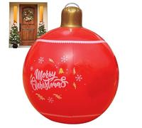 Ballons de plage gonflables de Noël pour les parties, ballons de fête | Jouets de piscine à thème Père Noël, sphères gonflables colorées, jeux de fête, décorations saisonnières amusantes pour les