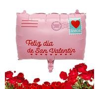 Ballons de Saint-Valentin, motif enveloppe rose pour décoration d'intérieur, petit ami, petite amie, épouse, sœur, fille, mariage, fête prénuptiale