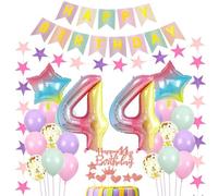 Ballons Décoration 44 ans anniversaire femme rose, Décoration 44 ans anniversaire femme, Déco anniversaire 44 ans,Décoration 44 ans anniversaire femme multicolore,Ballon 44 ans anniversaire Ballon