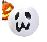 Ballons d'Halloween - Ballon gonflable à LED pour fête fantôme smile effrayant | Balles de piscine portables alimentées par piles pour décoration d'Halloween et jeu en intérieur et en extérieur dans