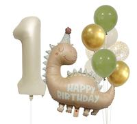 Ballons Dinosaure 1er Anniversaire Garçon Fille, Décoration 1er Anniversaire Garçon, Kit Ballon Dinosaure 1 An, Déco Anniversaire Bébé Garçon, Fête Dinosaure 1 An Enfant
