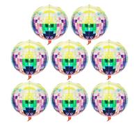 Ballons Disco 8 Pièces - Boules 4D À Paillettes, Laser - Décorations De Fête Bar