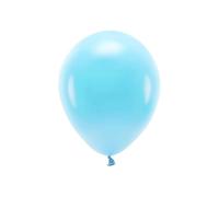 Ballons écologiques PartyDeco 26 cm bleu clair pastel, lot de 100