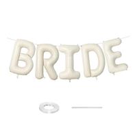 Ballons en aluminium beige en forme de lettre ONE de 101,6 cm, grands ballons neutres pour fête prénatale, fournitures de fête de révélation du sexe, ballons de mariage réutilisables avec ruban pour