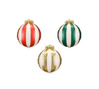 Lot de 3 ballons de Noël en feuille métallique - Décorations de fête festives, pays des merveilles d'hiver et décoration du Nouvel An