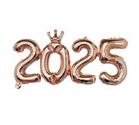 Ballons en aluminium en forme de chiffres pour décoration du Nouvel An, mariage, anniversaire, événements - Grand ballon lumineux en forme de chiffre pour décoration du Nouvel An, mariage