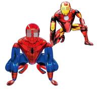 Ballons en aluminium extra-larges, Décorations pour une fête d'anniversaire sur le thème du cinéma, 2 ballons en forme de personnages, Convient aux adultes et aux enfants