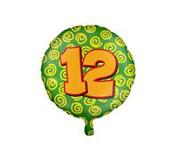 ballons en aluminium Happy 12 ans