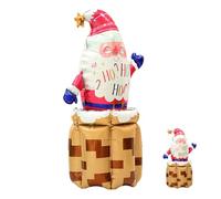 Ballons en aluminium Père Noël - Ballons de Noël, Accessoires de fête colorés | Décoration de fête gonflable, Grande figurine de dessin animé, Décorations remplies d'air réutilisables